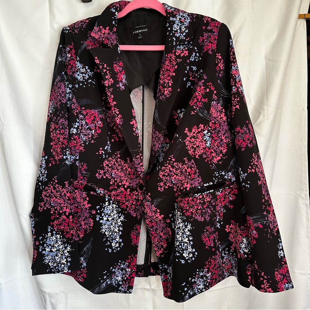 Lane Bryant floral blazer